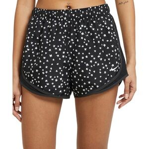 Nike Women's Dri-Fit Running Shorts with Star Pattern Size Medium